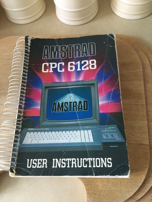 Manual Original Amstrad con ardor de goma instruciton ony 