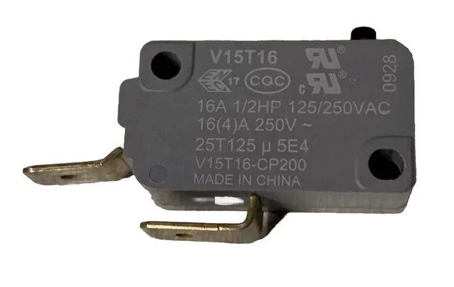 Honeywell V15T16-CP200 Door Safety Switch - For Microwaves, Ranges, Washers (Micro Switch) 12 thumbnail image