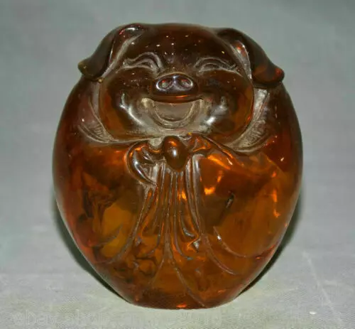 9.2" Old China Red Amber Carving Kwan-Yin Guan Yin Boddhisattva Goddess Statue