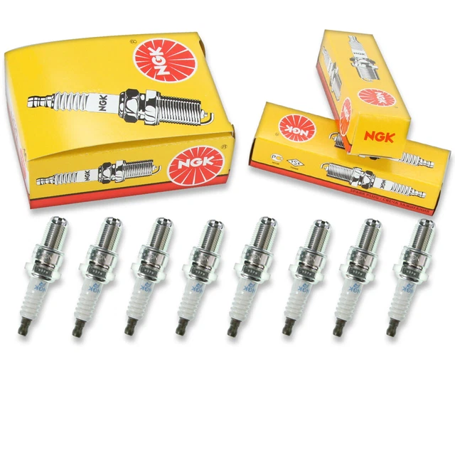 8 pc NGK 6612 BR8ET Standard Spark Plugs for WR3CTC W25EBR W25EB W25EA px