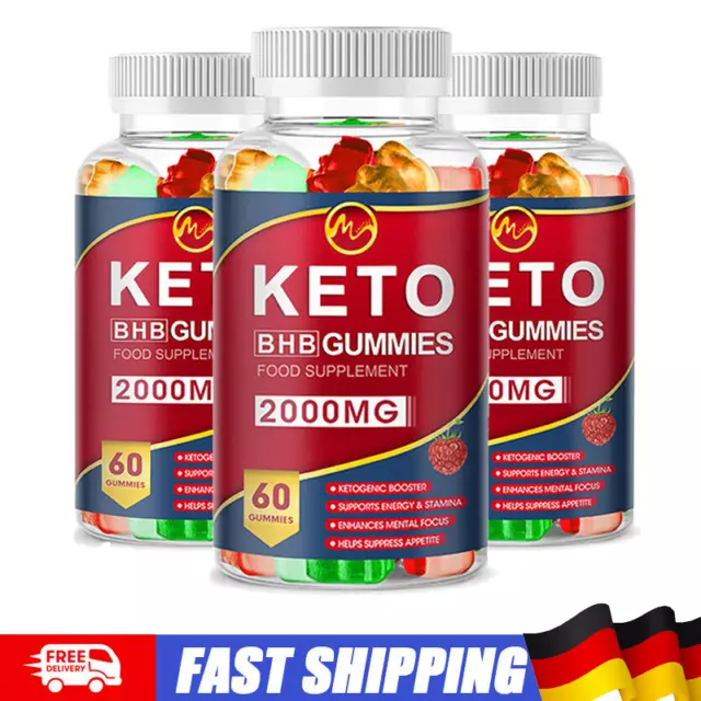 180 Gummies mit leckeren Keto Gummies mit natürlichem Pflanzenaroma