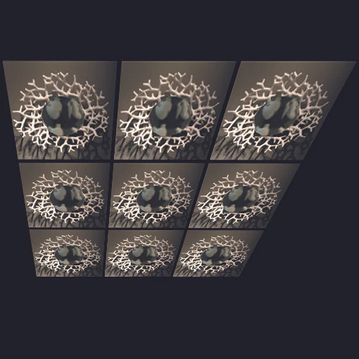 Plafond Décor Diffusant Oriental 1115 60x60 Cm | Plexiglass LED Imprimé Bois Style Classique
