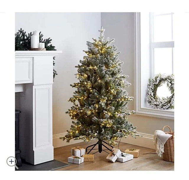 SANTA'S BEST PRELIT Dewdrop Snow Kiss Christmas Tree & Remote Control