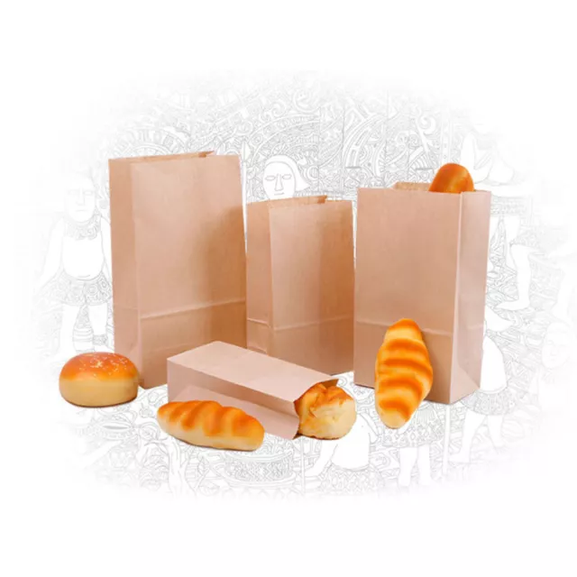50pcs Kraft Paper Bakery Bags 18x9x5.5cm-IP