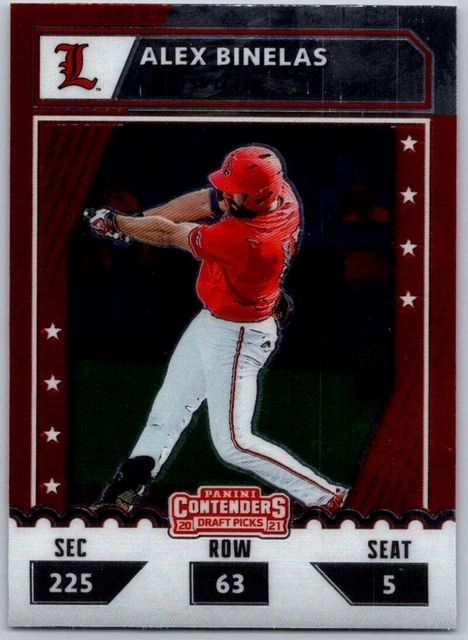 2021 Panini Elite Extra Edition College Tickets Optic #36 Alex Binelas