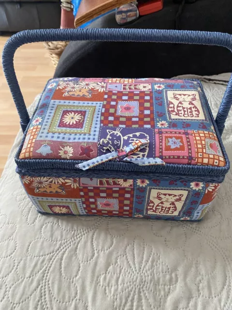 vintage sewing box With Stuff Inside