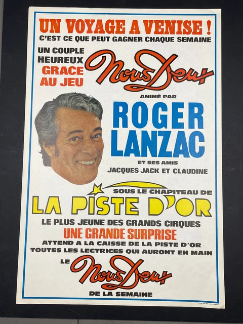 Affiche de cirque ancienne et ancienne (Russell Brothers, années 1930