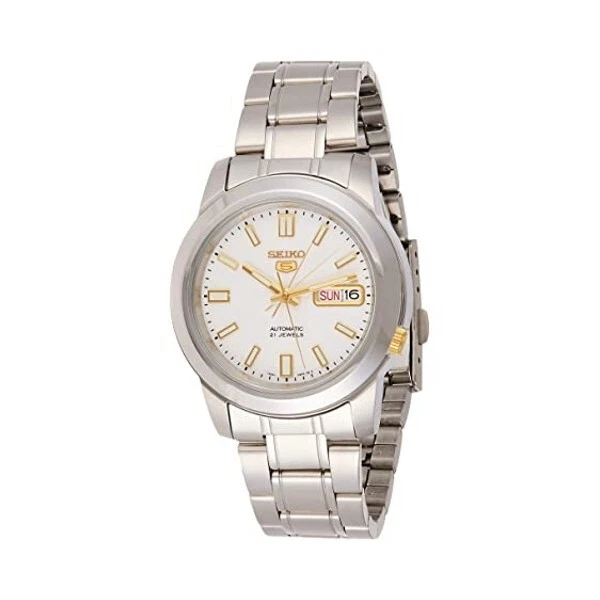 Orologio Uomo Seiko 5 Automatico Quadrante Argento