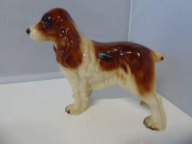 Vintage COCKER SPANIEL Figurine PORCELAIN COOPERCRAFT