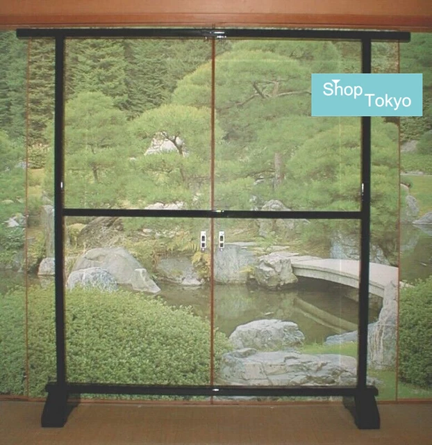 JAPANESE Black LACQUER WOODEN KIMONO STAND hanger rack Display 68.9×65.7×13