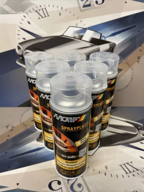 6 x 400ml Motip Sprayplast Abziehlack transparent glänzend  396571 Sprühfolie