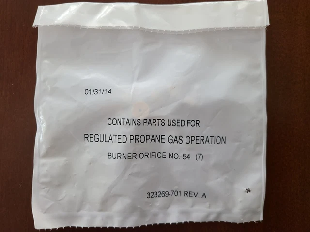 Pack of (7) Carrier 323269-701 Rev. A Burner Orifice No. 54 for Propane Gas