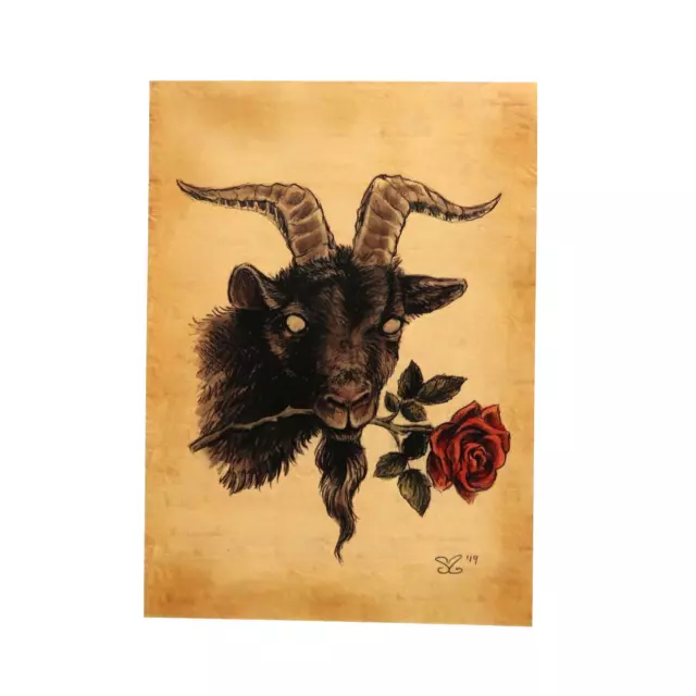 Postcard Fantasy Goat Illustration Stephanie Stevenson 5x7 2019