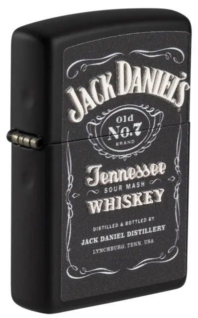 Zippo Windproof Lighter JACK DANIEL'S Textured Print 3D NEW IN BOX FREE POST