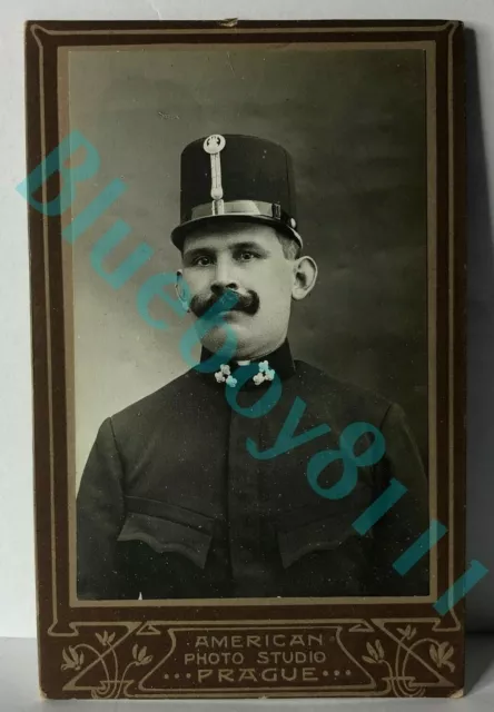 19th Century Austro Hungarian Soldier By American Studios Prague CDV photograph