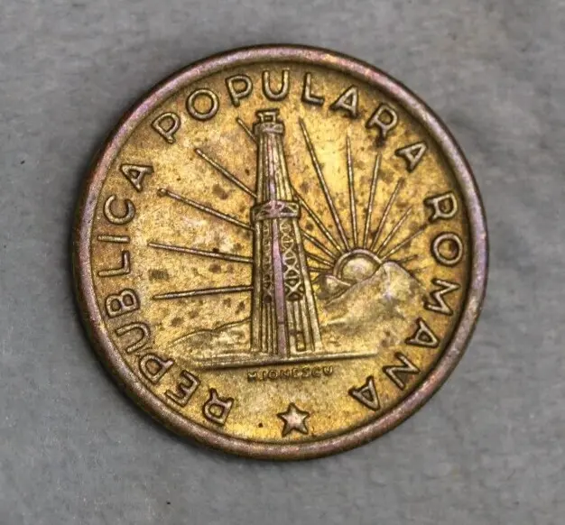 1949 Romania One Leu Coin Excellent Condition