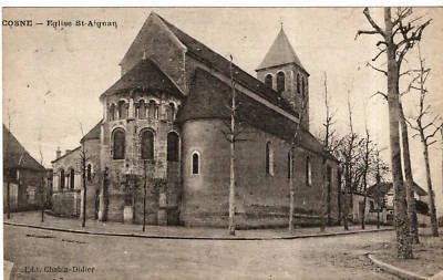 CPA 58 COSNE  eglise saint aignan