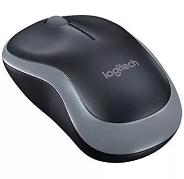 Logitech M185 Mouse Wireless, 2,4 GHz con Mini Ricevitore USB, Durata Batteria d