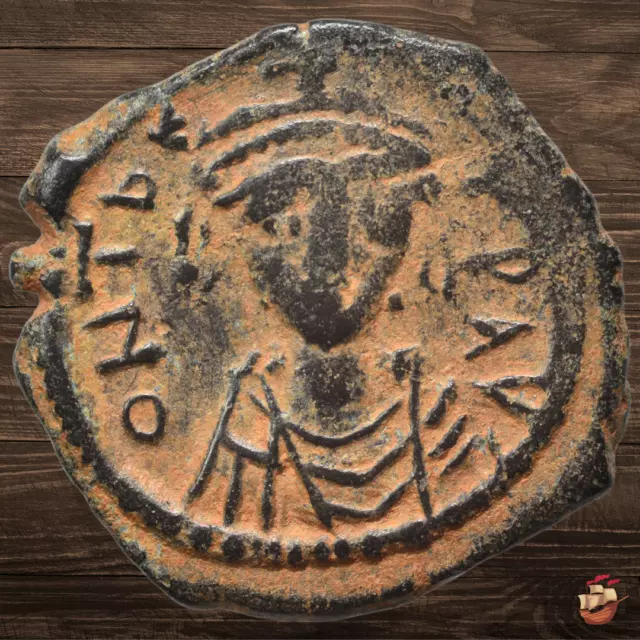 Byzantine Follis coin - Decanummion - Maurice Tiberius (582-602 AD) *H054