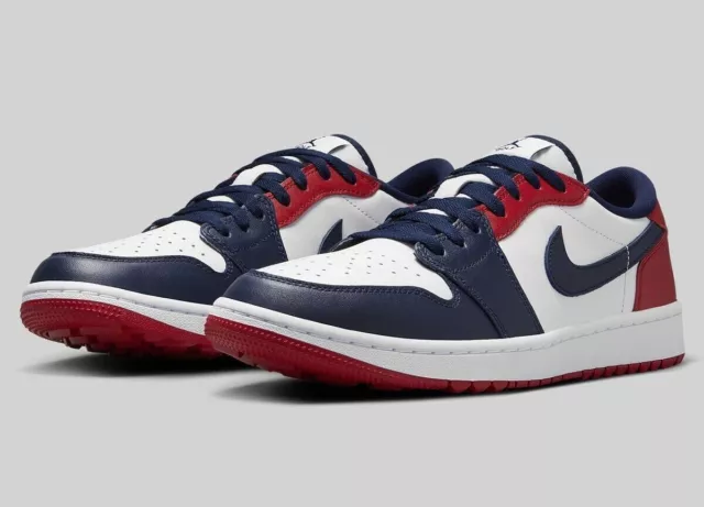 Nike Air Jordan 1 Low G  White/Red/Obsidian Men Golf Shoes DD9315-113 sz 11.0