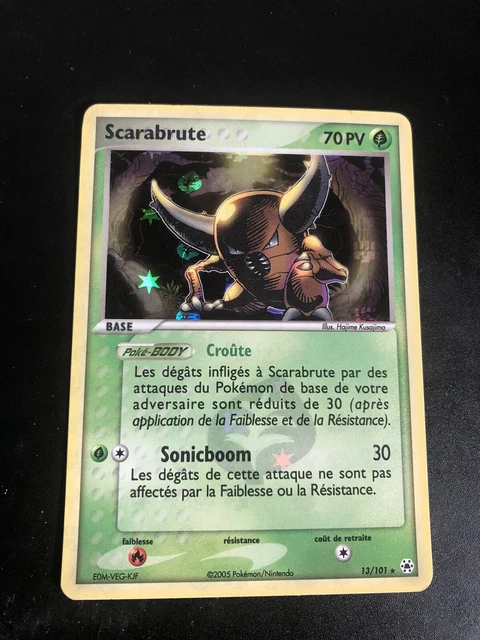 Scarabrute Holo Reverse - Pokemon 13/101 Ex Legendes Oubliees Proche Du Neuf Fr