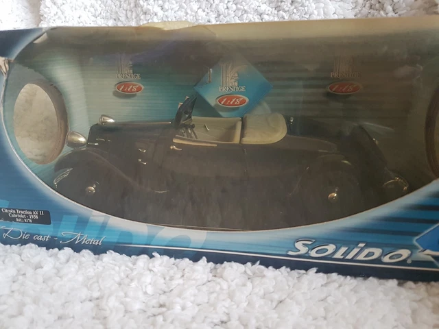 Solido 1/18 – Citroën Traction 11 B 1938 Noire – Modèle De Collection (Occasion, Sans Boîte)