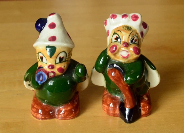 Darling COLORFUL Anthropomorphic LADY BUG SALT & PEPPER SHAKERS_Surprise Face_