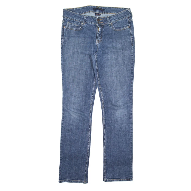 LEVI'S 526 Jeans slender blu denim regolari donna dritti W32 L30