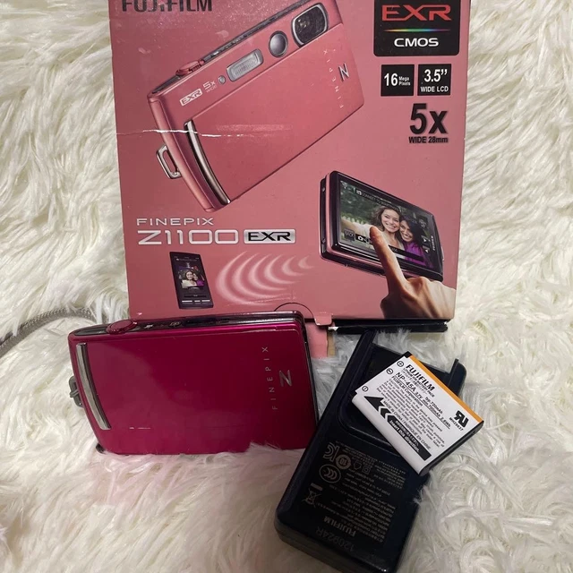 FUJIFILM FINEPIX Z1100EXR Coral Pink Digital Camera 16.0MP 5x Zoom