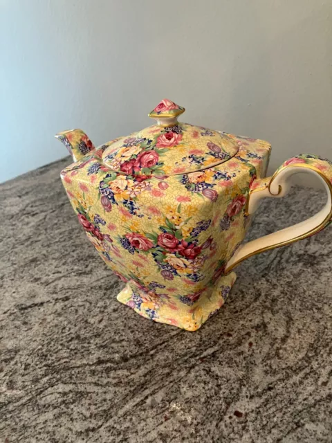 New Royal Winton Grimwades Ltd. England "Welbeck" Chintz Teapot