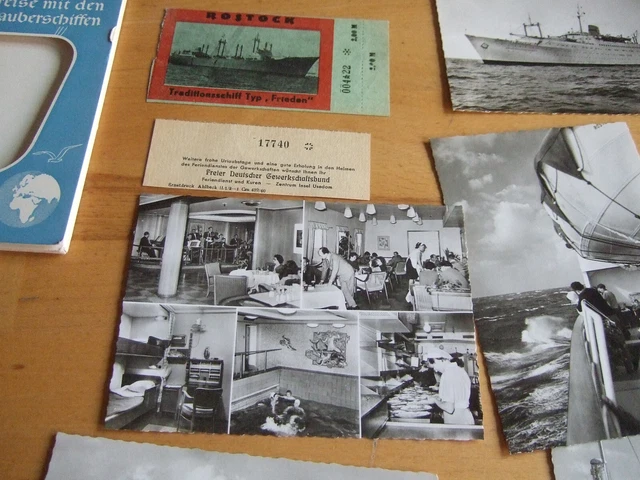KARTENSAMMLUNG =  10 AK  = eine Seereise mit den FDGB - Urlauberschiffen, kompl.
