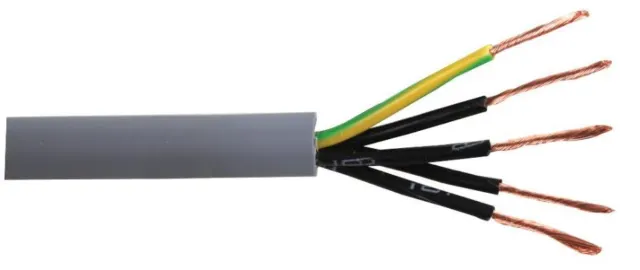 PRO ELEC - 5 Core YY Control Cable, 0.75mm, 50m