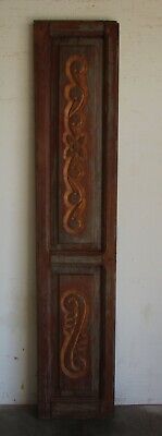 Antique Carved Single Mexican Old #89-Primitive-Rustic-16x79x2-Barn Door