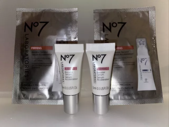 x4 No 7 Laboratories Firming Booster Serum 0.1 Fl Oz Each Sample Anti-aging