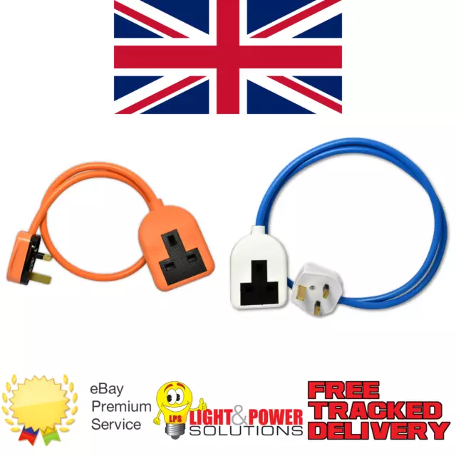 1 Gang UK Mains Extension Lead with 13A Electric Plug Socket