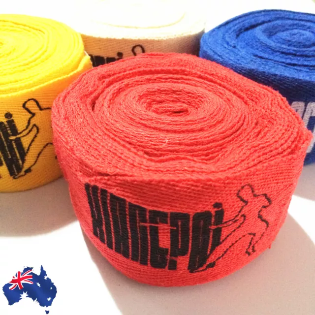 2pcs Boxing Strap Sanda Muay Thai MMA Taekwondo Bandage Cotton Sports 2.5M OGLST