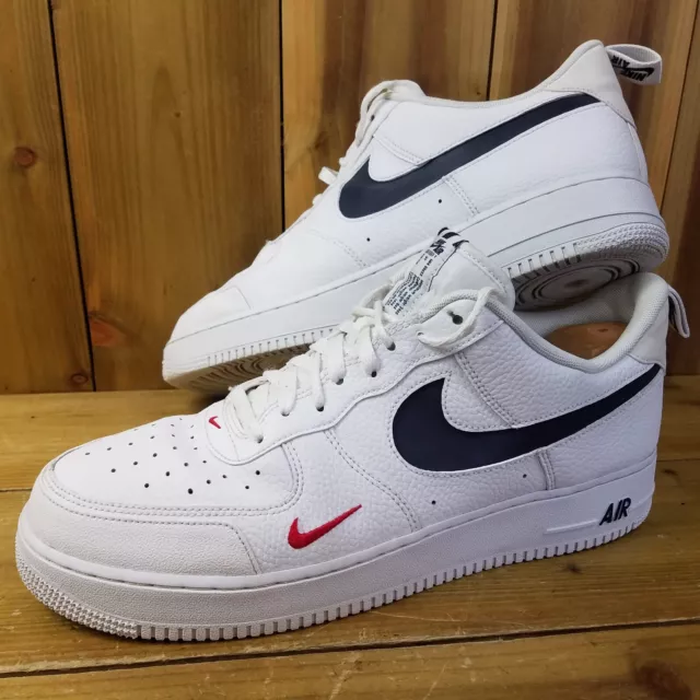 Nike Air Force 1 LV8 Patriots Trainers White Red Navy Mens UK Size 12 EU 47.5