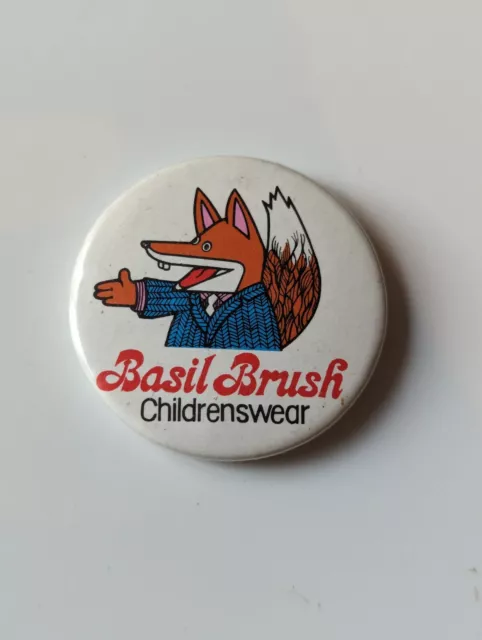 Basil Brush Vintage Pin Badge