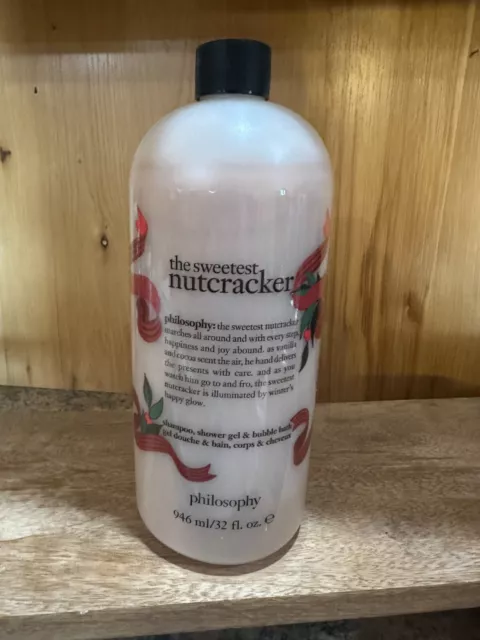 Philosophy Sweetest Nutcracker 32 oz 3 in 1 Shower Gel, Shampoo, Bubble Bath NEW