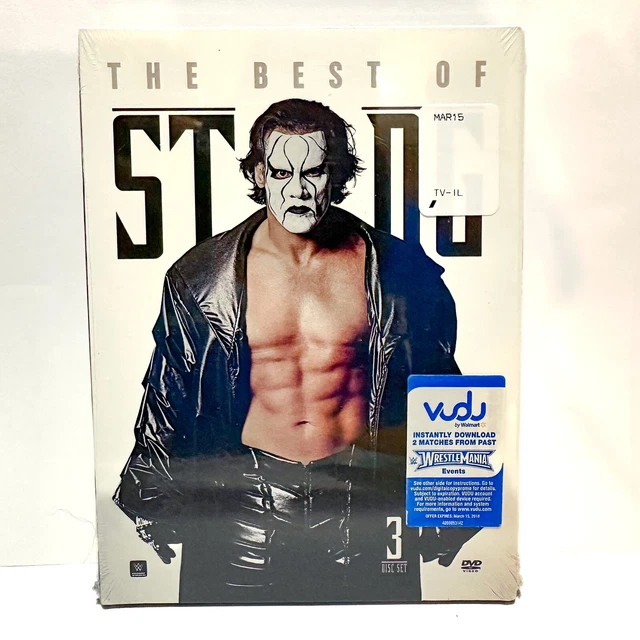 WWE THE BEST Of Sting Gatefold DVD 3 Disc Set 2014 $46.27