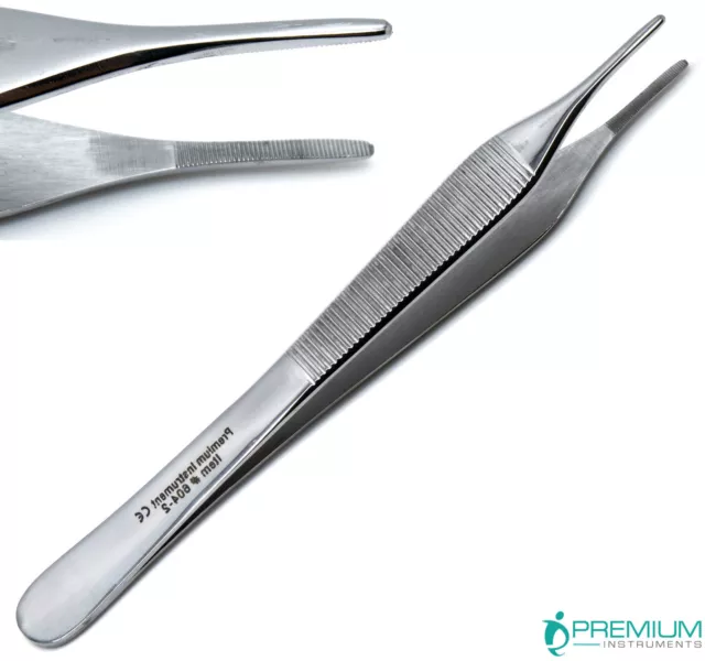 Dental Adson 15cm Serrated Tip Surgical Tweezer Dressing Tissue Medical Forceps