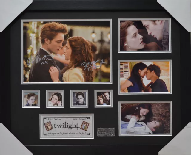 Kristen Stewart &Robert Patinson Twilight Signed Framed Limited Edition .