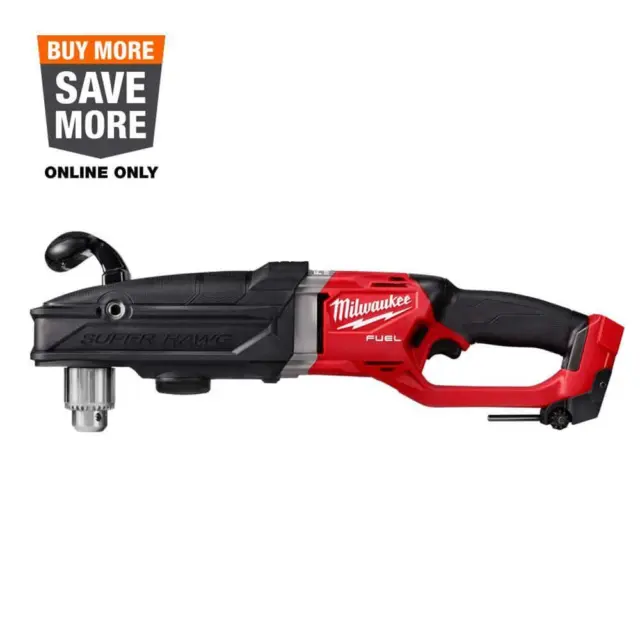 M18 FUEL 18V Lithium-Ion Brushless Cordless GEN 2 SUPER HAWG 1/2 in. Right Angle