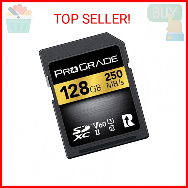 SD UHS-II 128GB Card V60 –Up to 130MB/s Write Speed and 250 MB/s Read Speed | fo