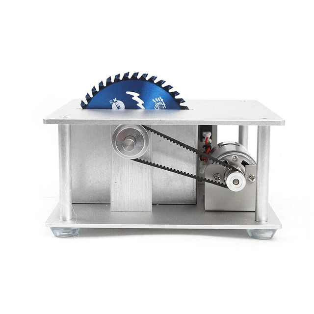 New Mini Precision Table Bench Saw Blade DIY Woodworking Cutting Machine Silver