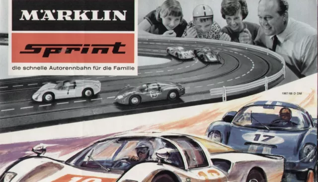 catalogo Märklin Sprint 1967/68  Maßstab 1:32 die schnelle Autorennbahn    D  aa