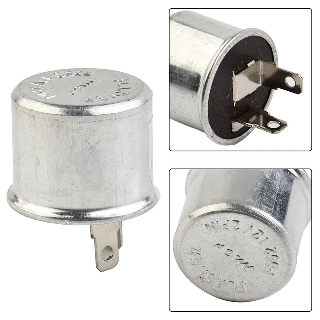 LIGHTING TURN SIGNAL Hazard LED Flasher Relay 2PIN No Fast Hyperflash