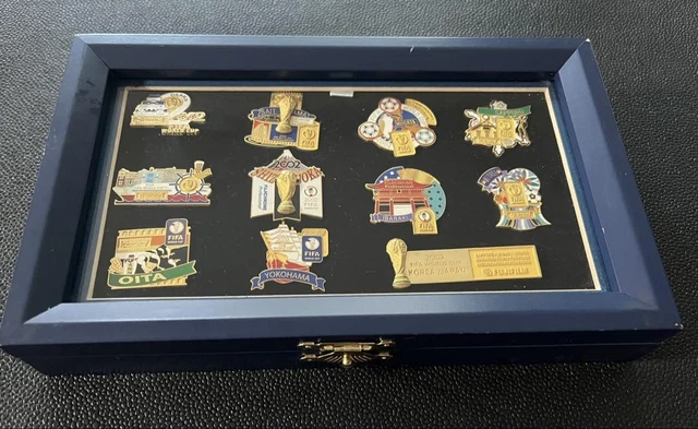2002 FIFA world cup　ピンバッジセット サッカー 日韓ワールドカップ ピンバッジ ピンズフレームセット