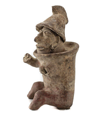 Pre-Columbian Pottery JALISCO Warrior or Pelote player Figure 3