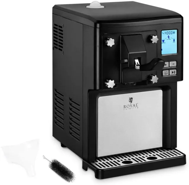 Royal Catering Soft Ice Machine Ice Cream Maker with Compressor 1.5L 200W